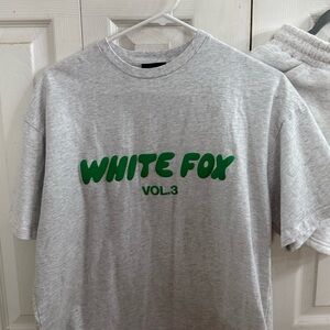 White Fox Vol. 3 Tee Shirt in the color Glacier Grey